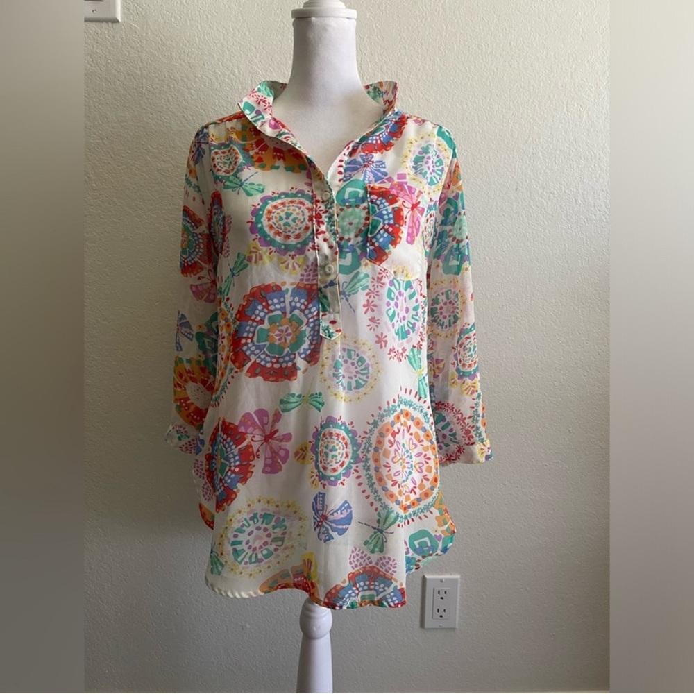 Multi Color Lightweight Blouse - Picture 10 of 10